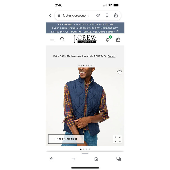 J.Crew Authentic OuterWear New York, New York /  Quilted Walker Vest - Picture 11 of 14